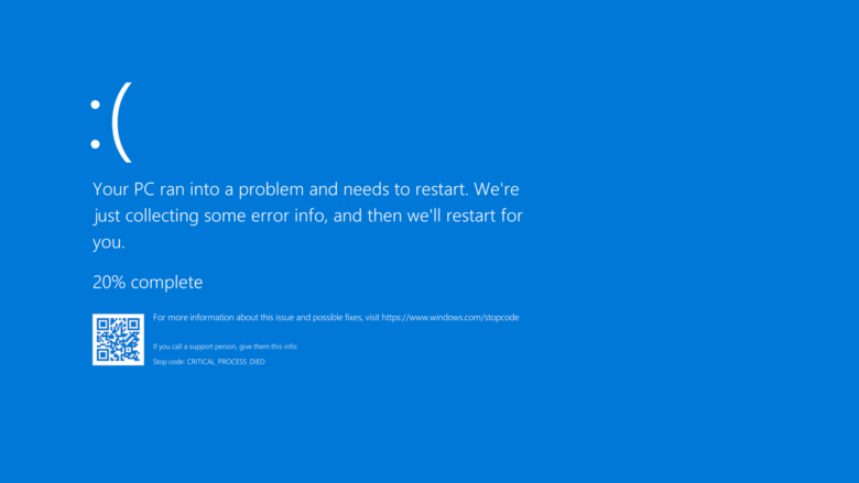Your PC ran into problem and need to restart